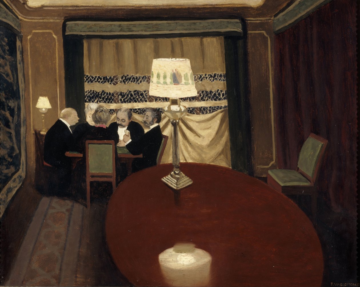 La partie de poker, 1902 - Felix Edouard Vallotton