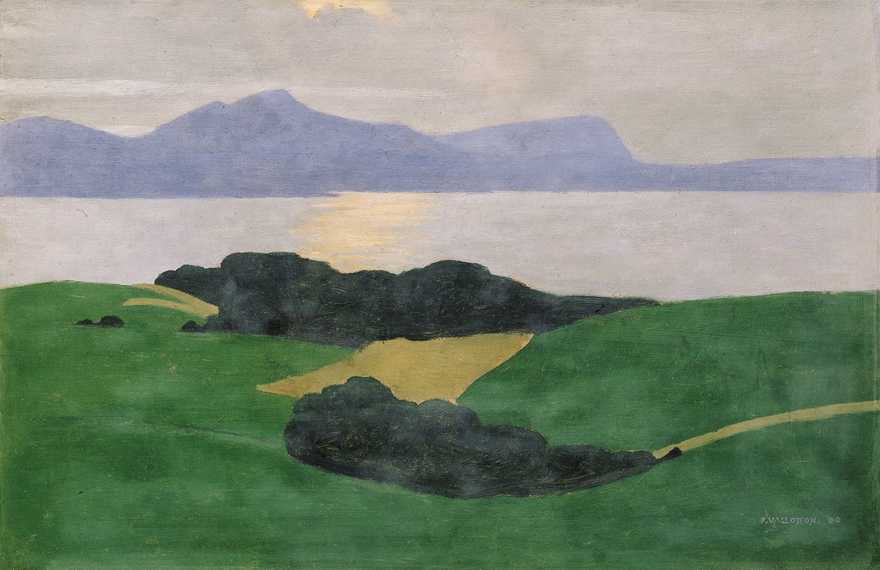 Le Salève et le lac, 1900 - Felix Edouard Vallotton