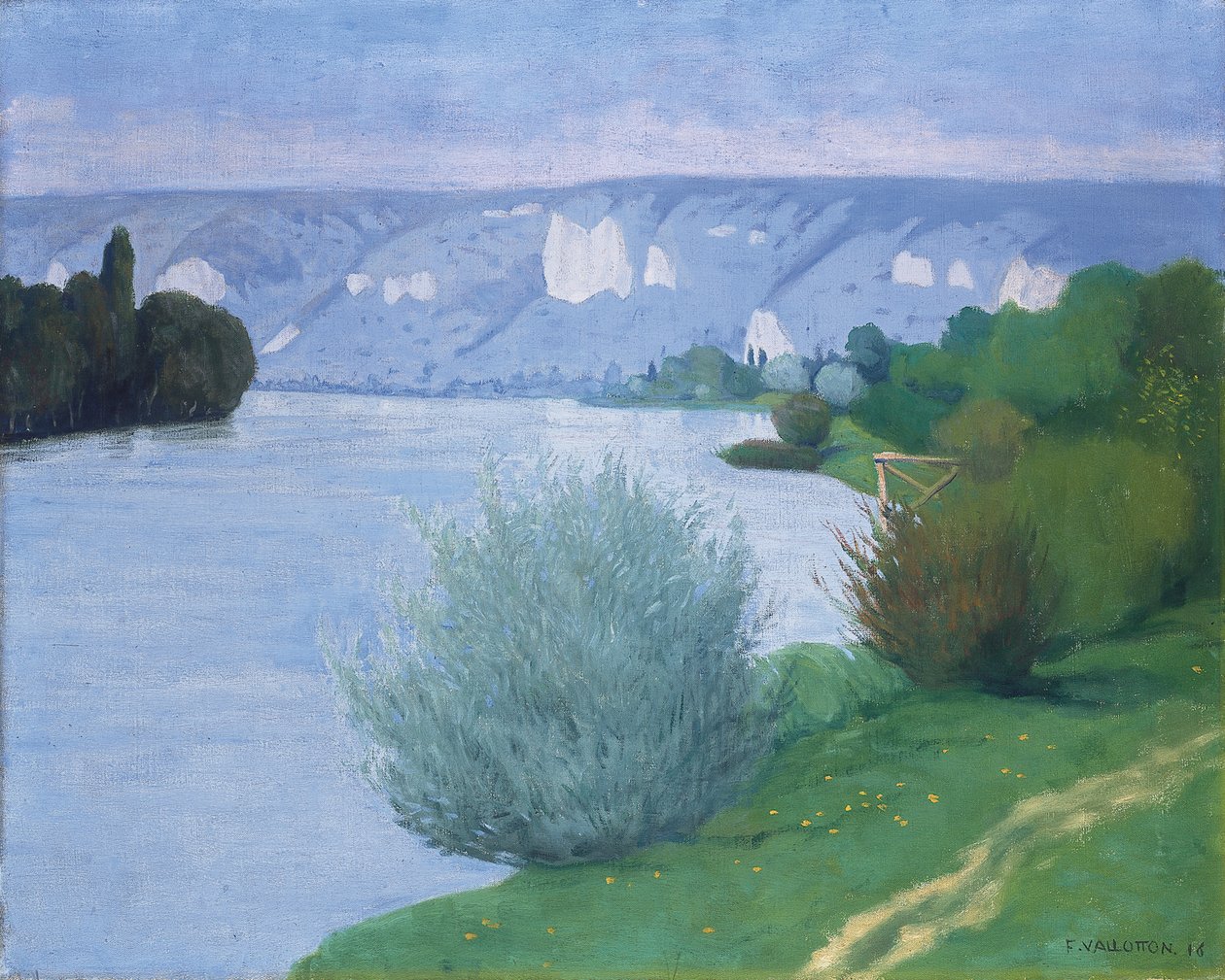 La Seine près de Les Andelys - Felix Edouard Vallotton