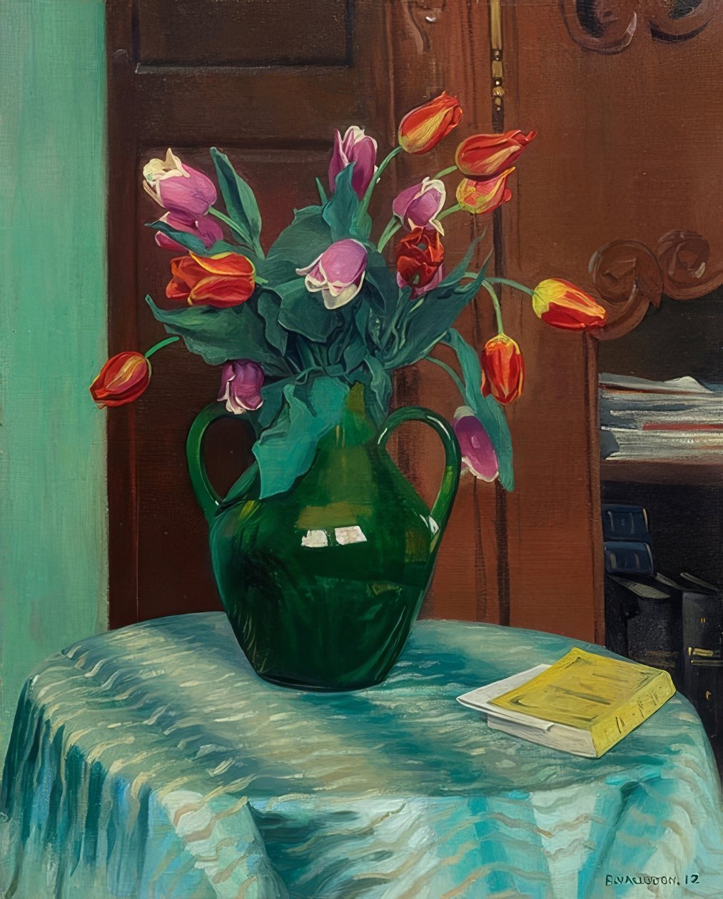 Bouquet de tulipes - Felix Edouard Vallotton