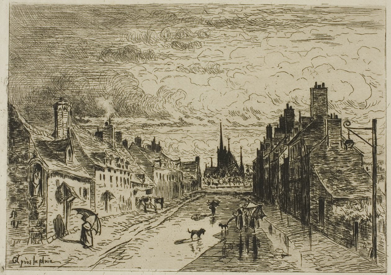 Ma petite ville - Felix Hilaire Buhot
