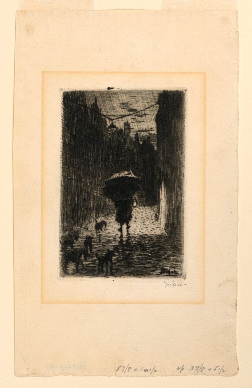 Jour de pluie - Felix Hilaire Buhot