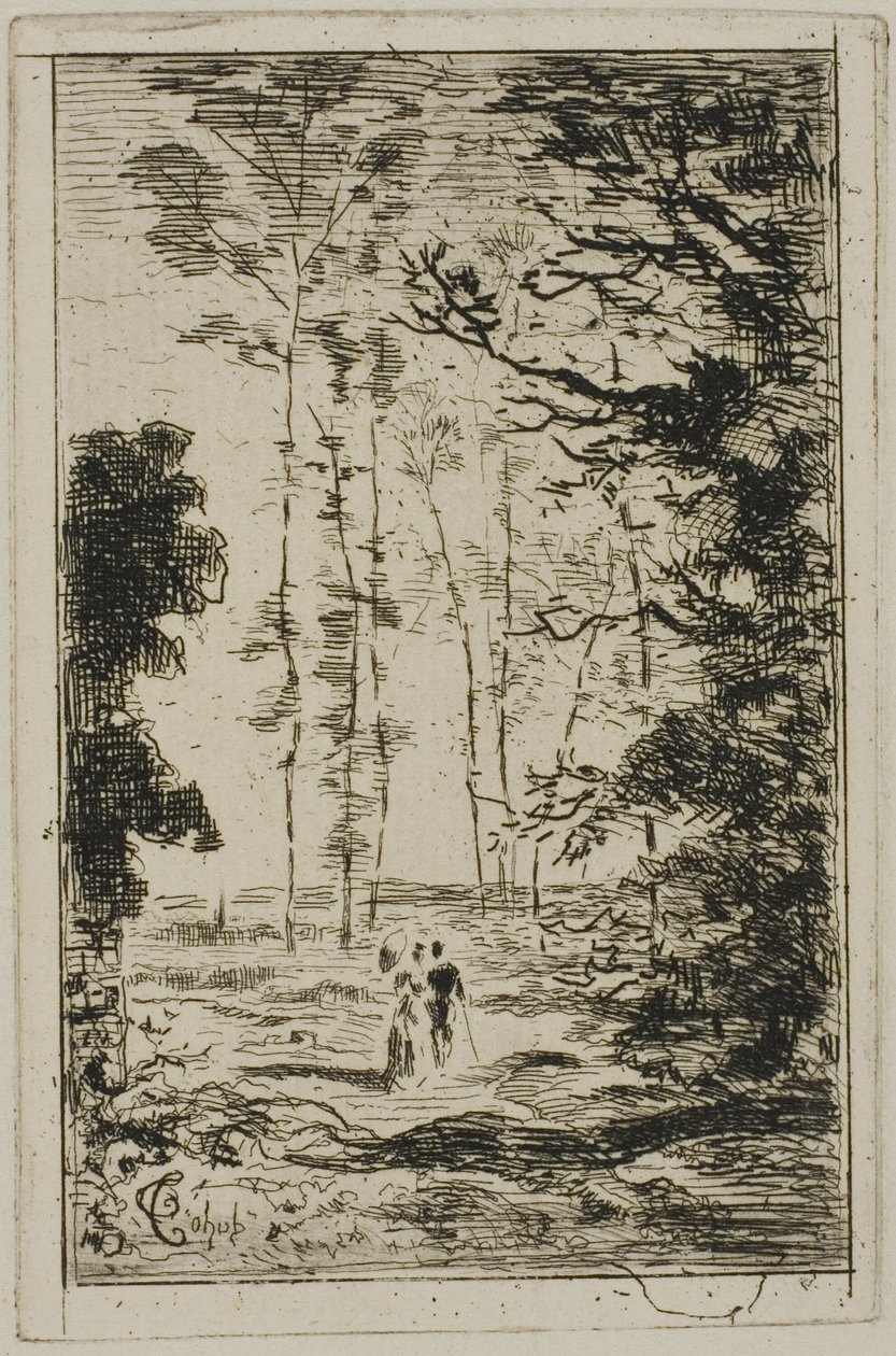 Petit paysage vertical - Felix Hilaire Buhot