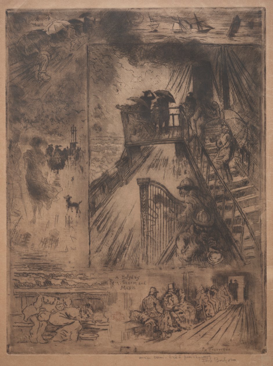 La traversée, vers 1880 - Felix Hilaire Buhot