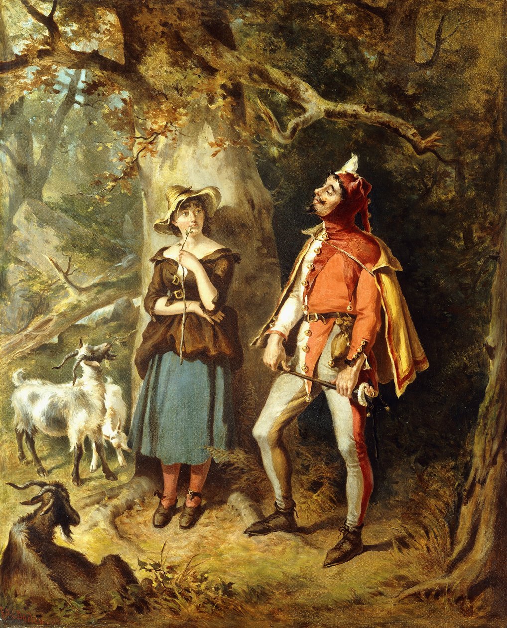 Touchstone et Audrey - Felix Octavius Carr Darley