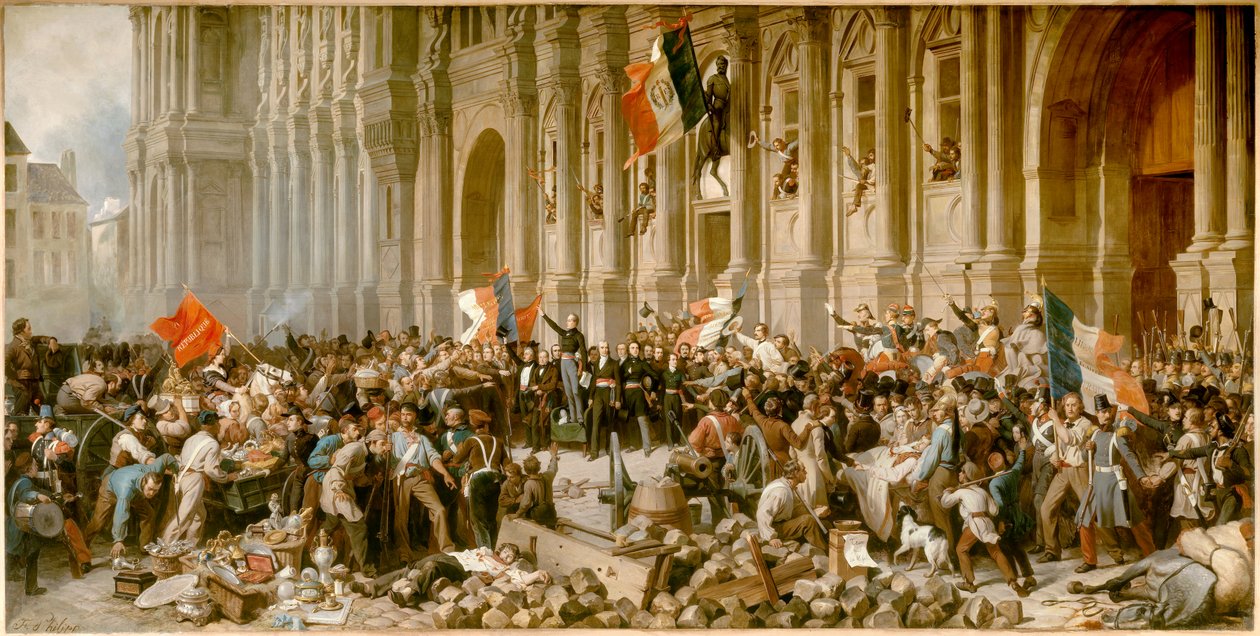 Révolution de 1848 : Alphonse de Lamartine - Felix Philippoteaux