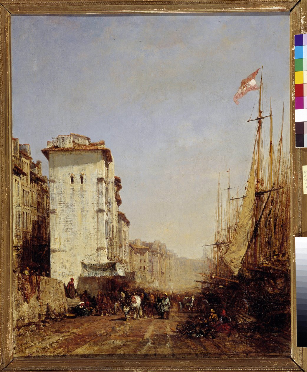 Quai du port à Marseille - Félix Ziem