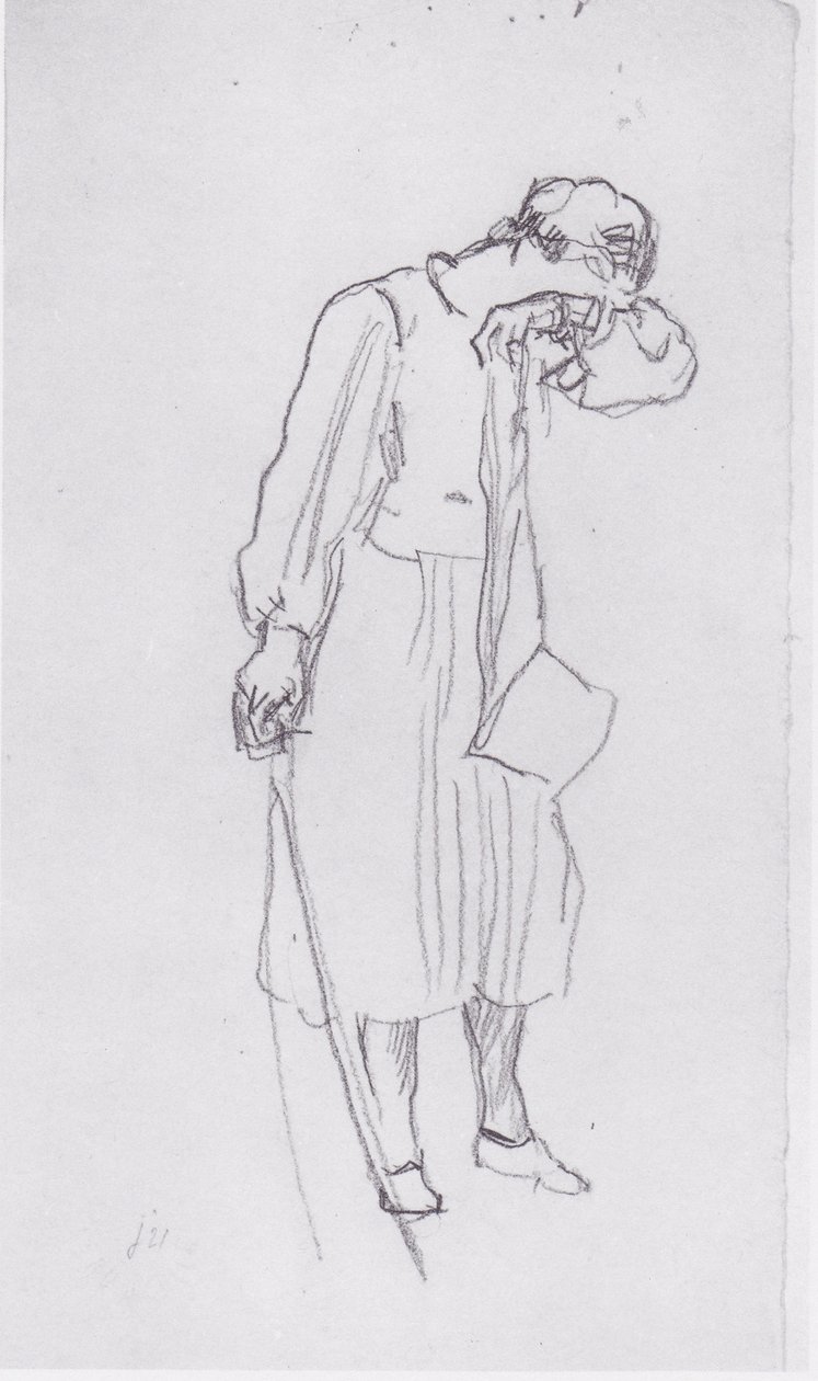 Femme prenant congé 1 - Ferdinand Hodler