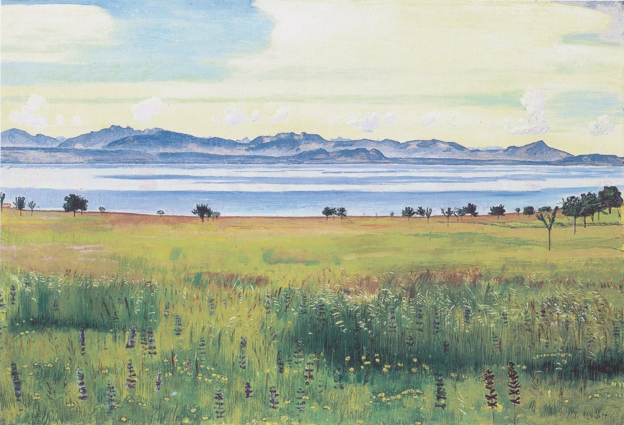 Le lac Léman vu de Saint-Prex - Ferdinand Hodler