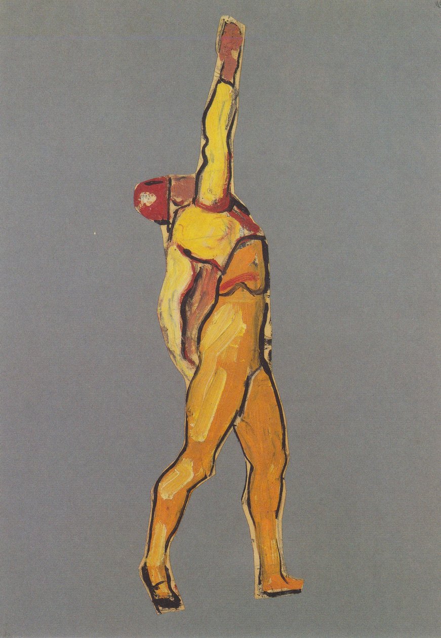 Homme prêtant serment vers la droite - Ferdinand Hodler