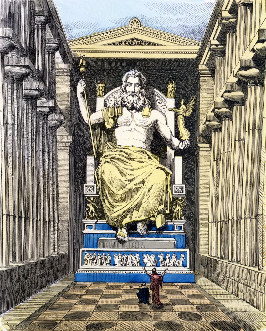 Statue de Zeus olympien par Phidias, d