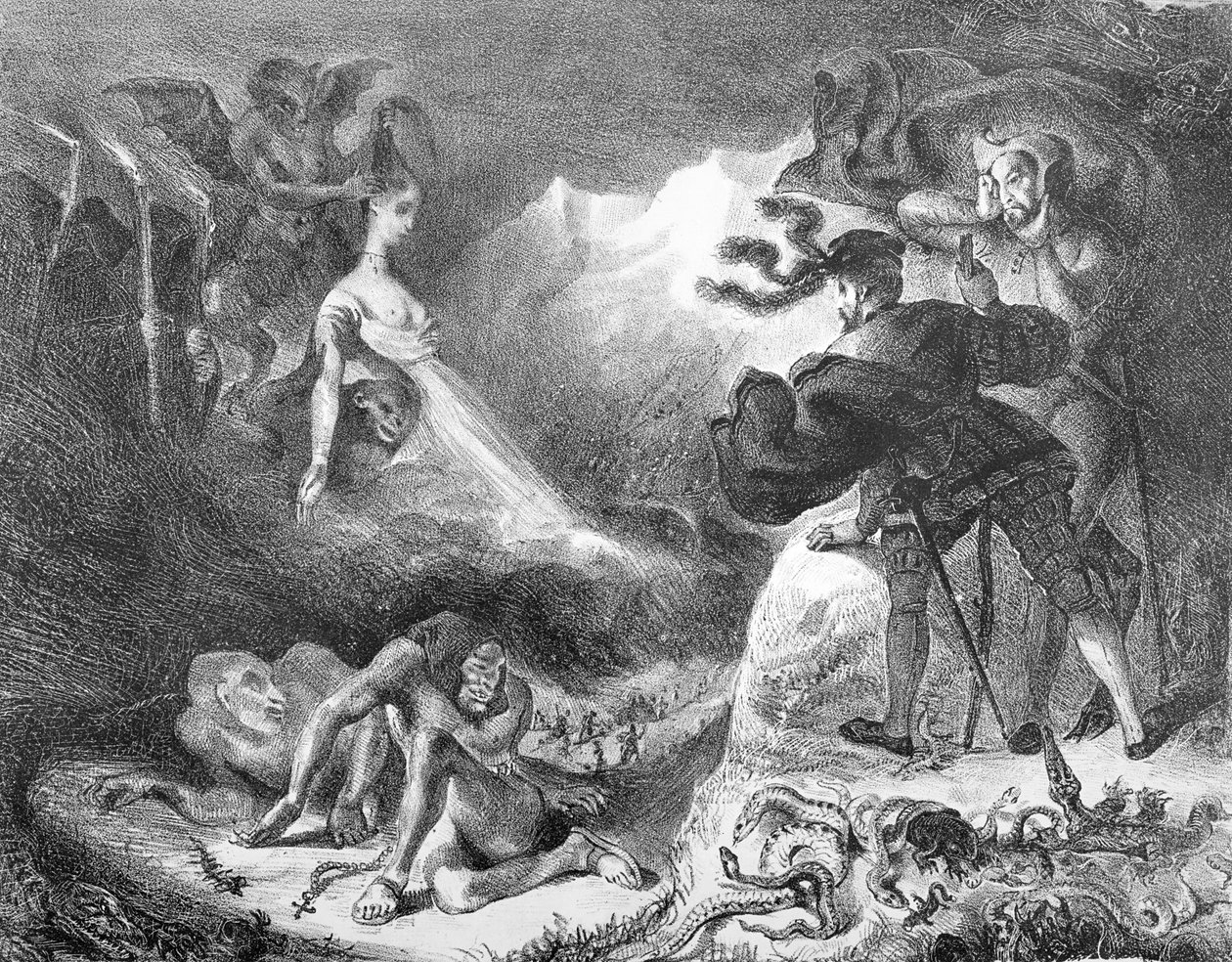 Faust et Méphistophélès au sabbat des sorcières, de 