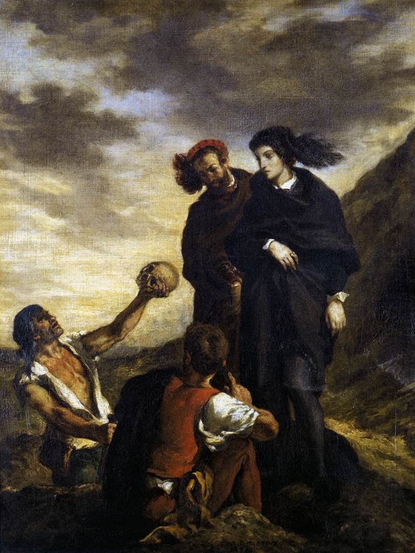 Hamlet et Horatio dans le cimetière - Ferdinand Victor Eugene Delacroix