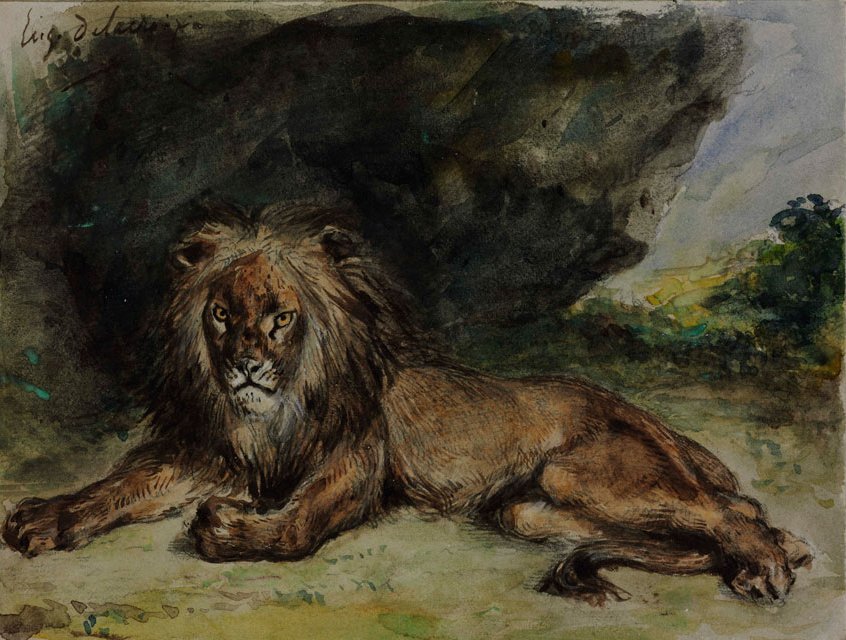 Lion - Ferdinand Victor Eugene Delacroix