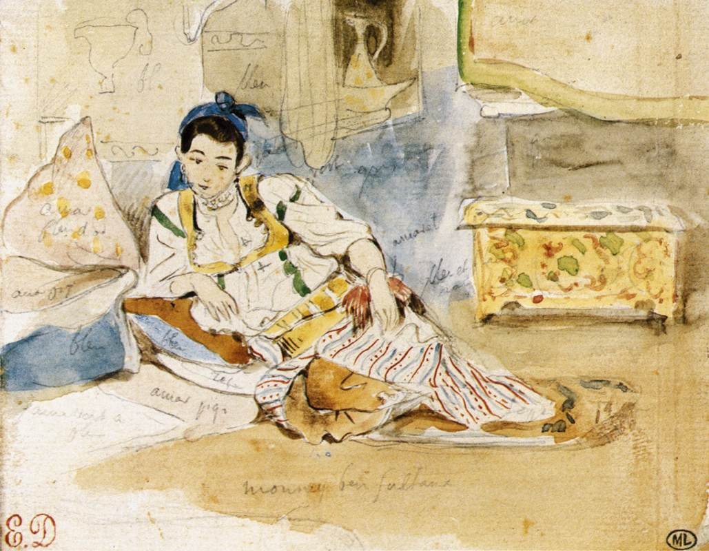 Mounay ben Sultan - Ferdinand Victor Eugene Delacroix