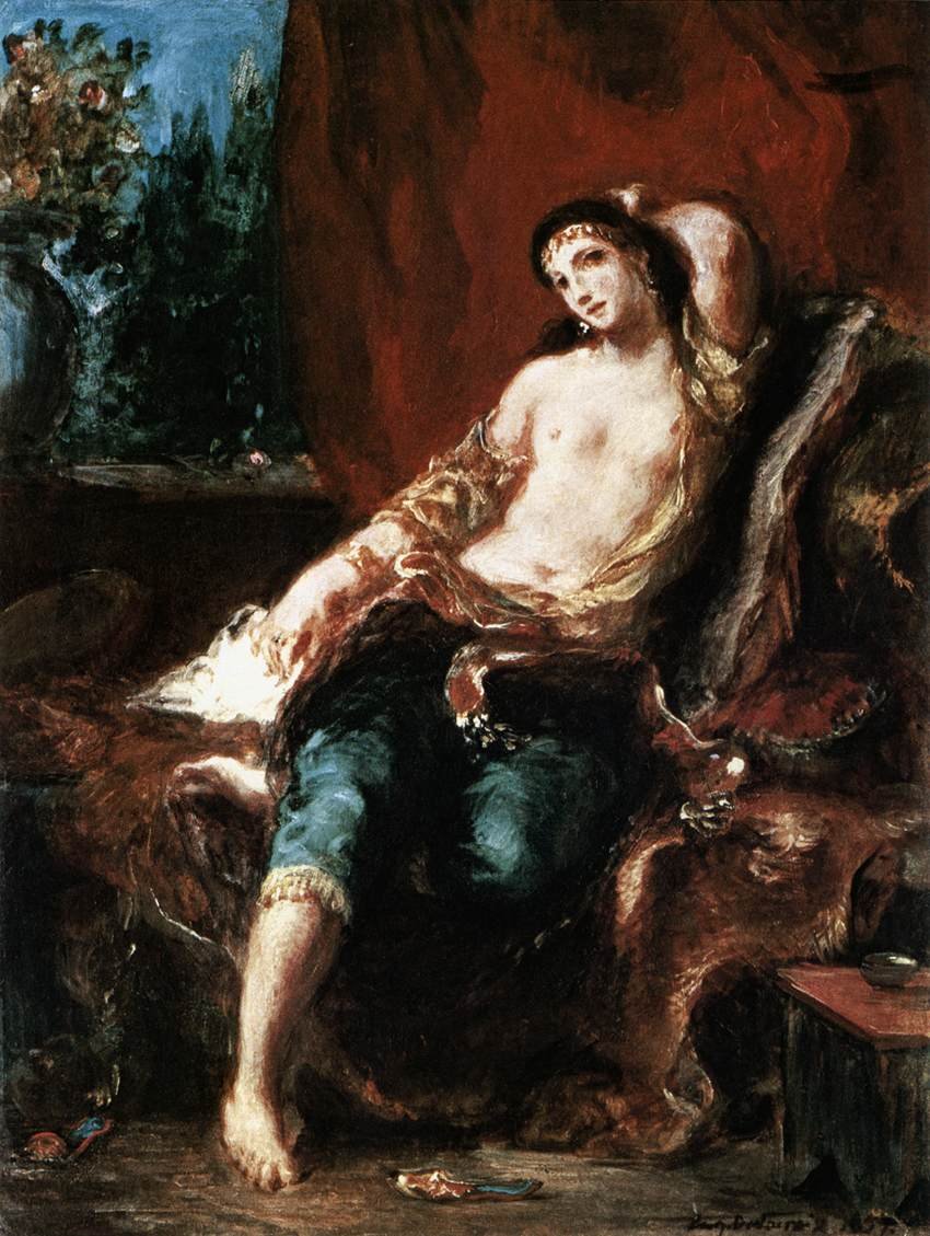 Odalisque - Ferdinand Victor Eugene Delacroix
