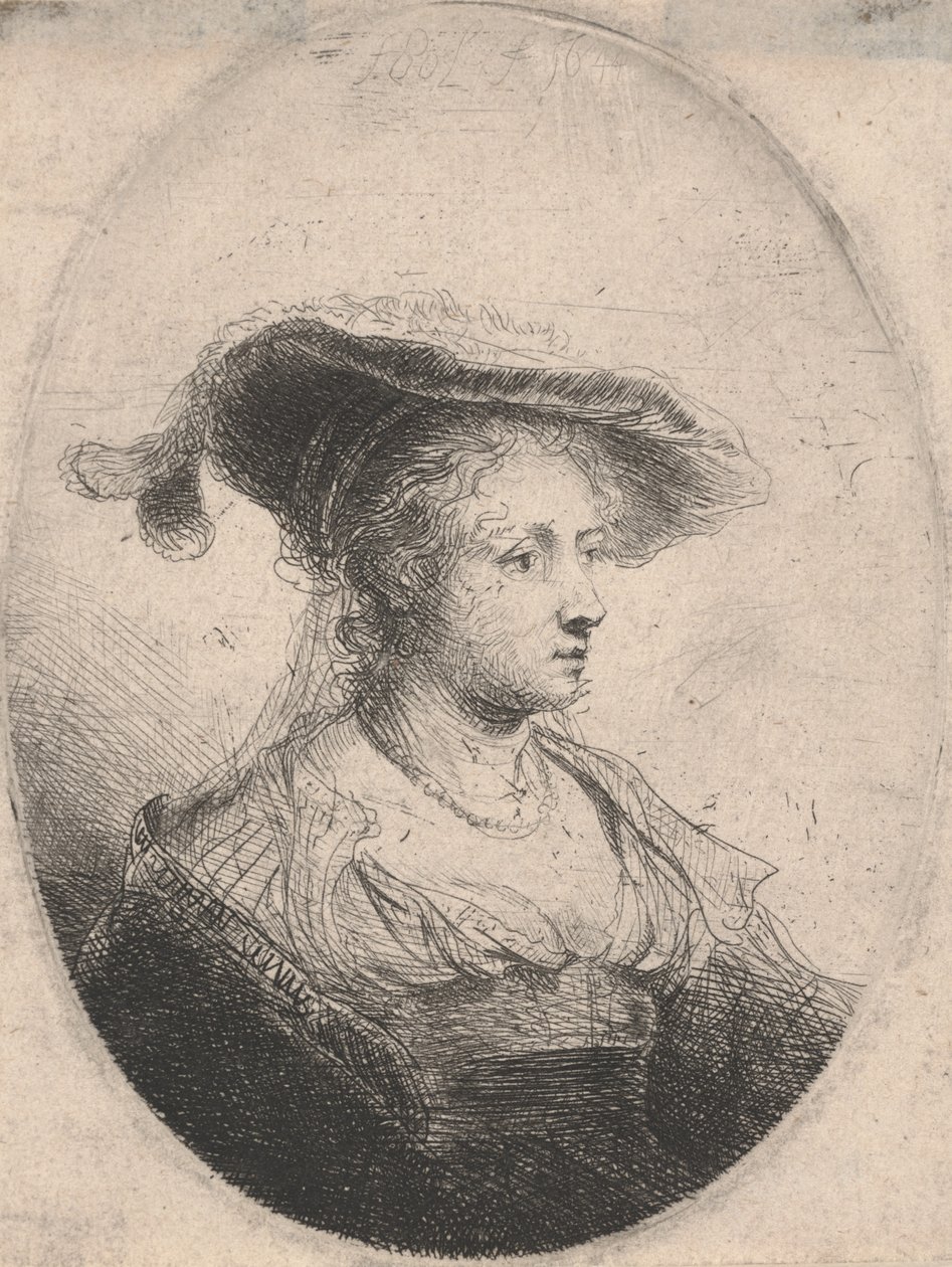 Femme dans un ovale - Ferdinand Bol
