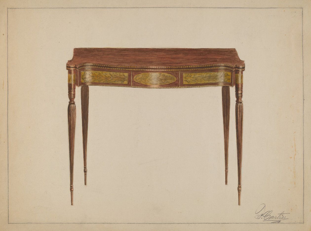 Table de jeu - Ferdinand Cartier