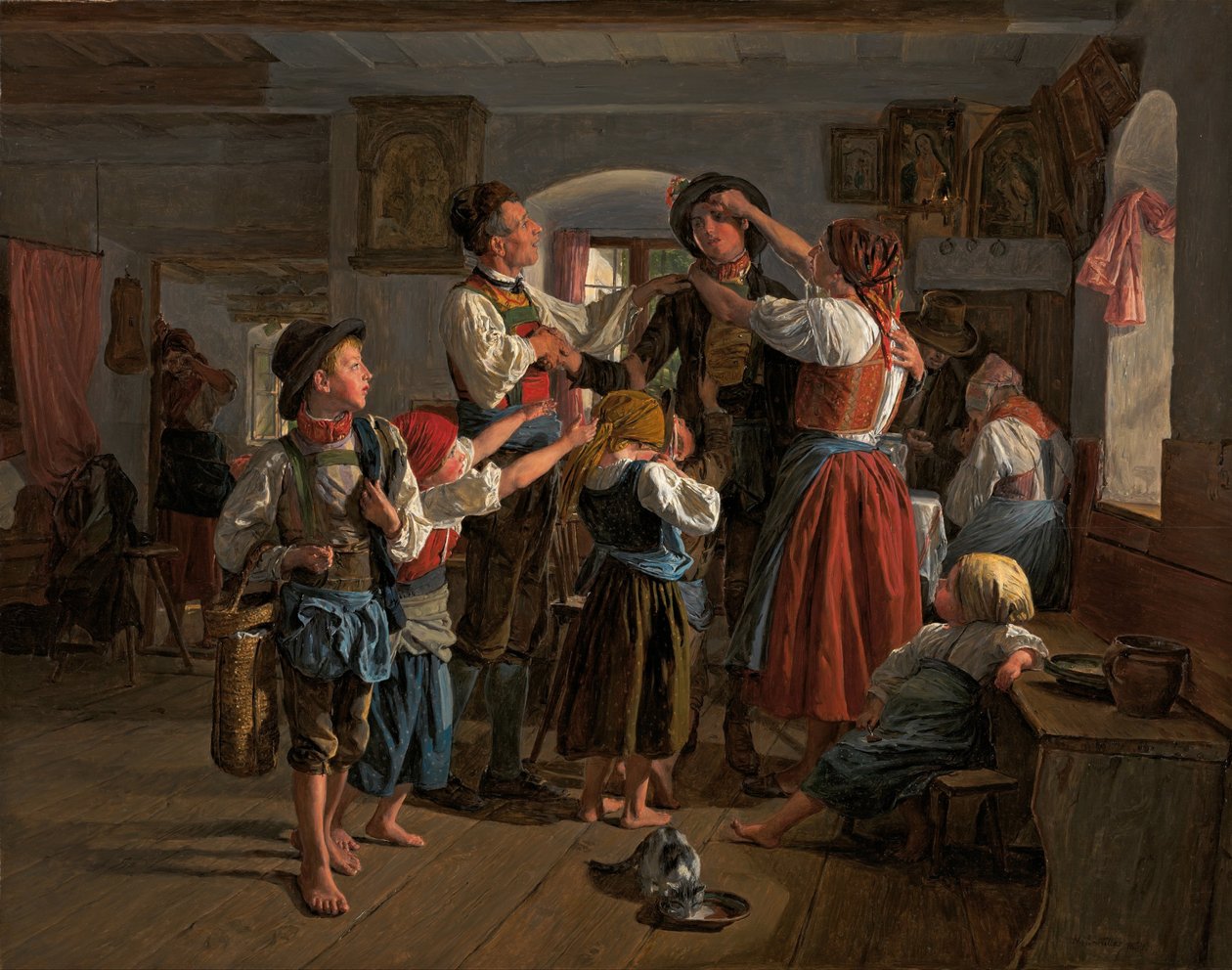 Le départ du conscrit - Ferdinand Georg Waldmuller