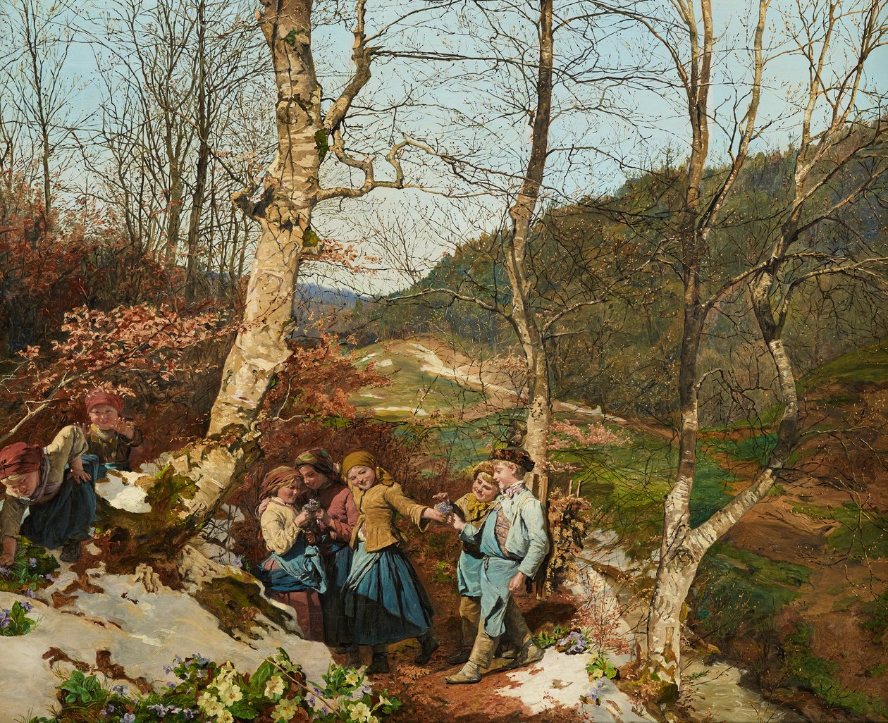 Préprintemps dans la forêt viennoise - Ferdinand Georg Waldmuller