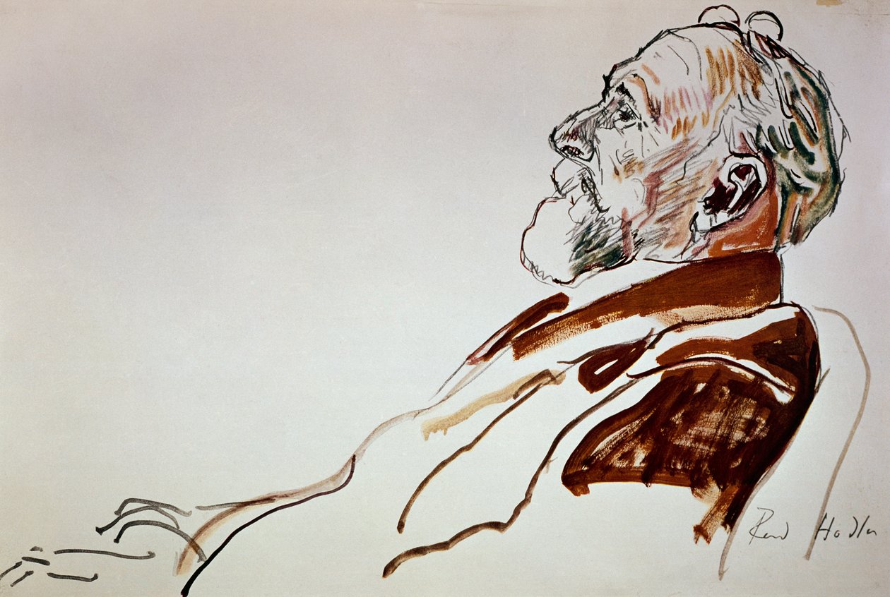 Portrait de Carl Spitteler - Ferdinand Hodler
