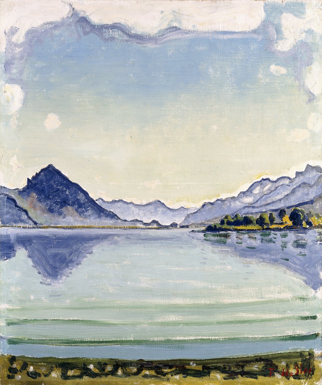 Thunersee à Leissingen - Ferdinand Hodler