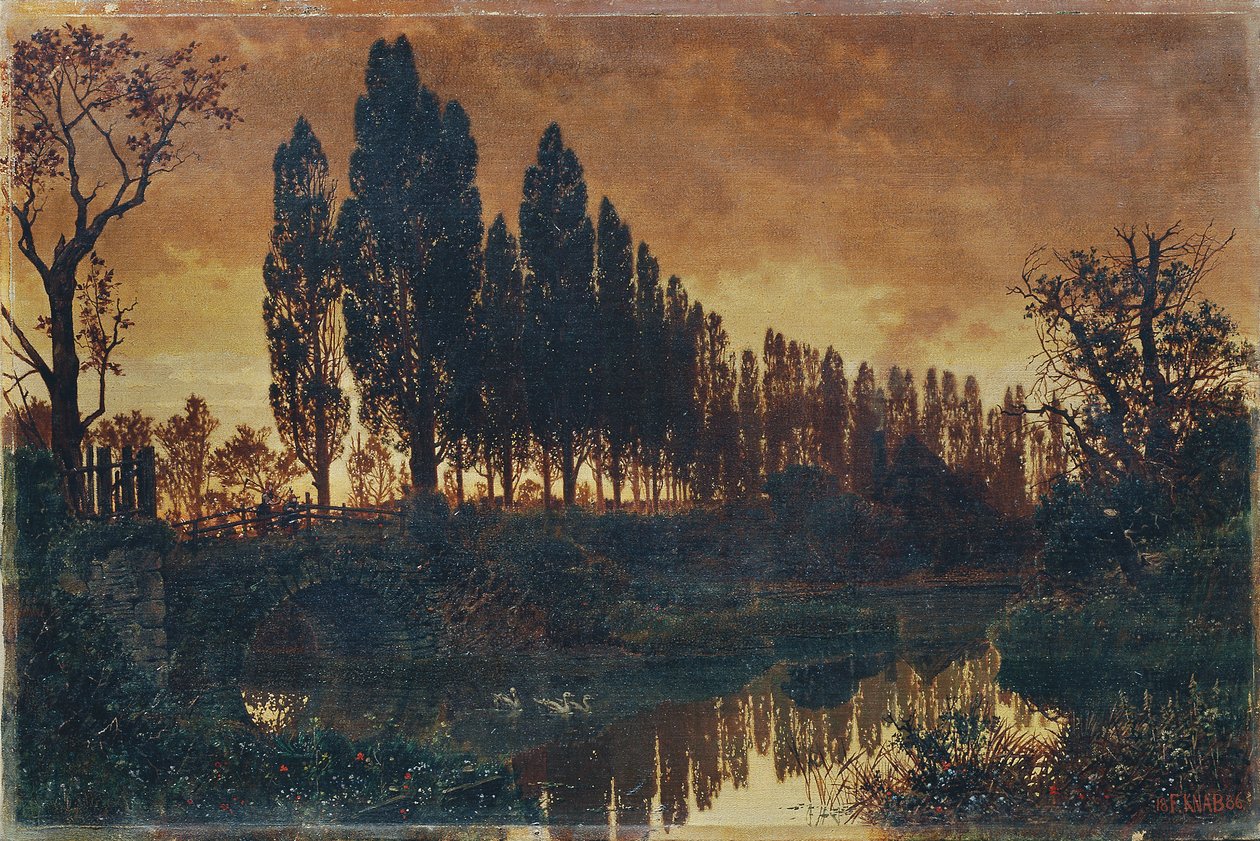 Paysage bavarois - Ferdinand Knab