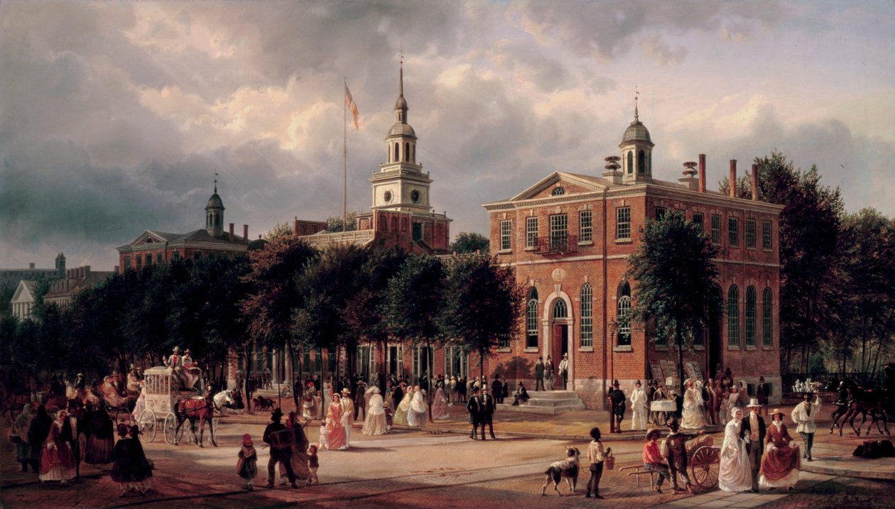 Independence Hall à Philadelphie - Ferdinand Richardt