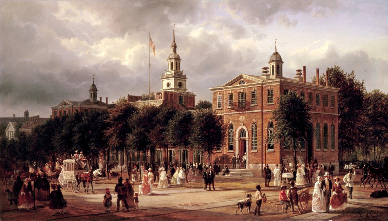 Independence Hall à Philadelphie - Ferdinand Richardt