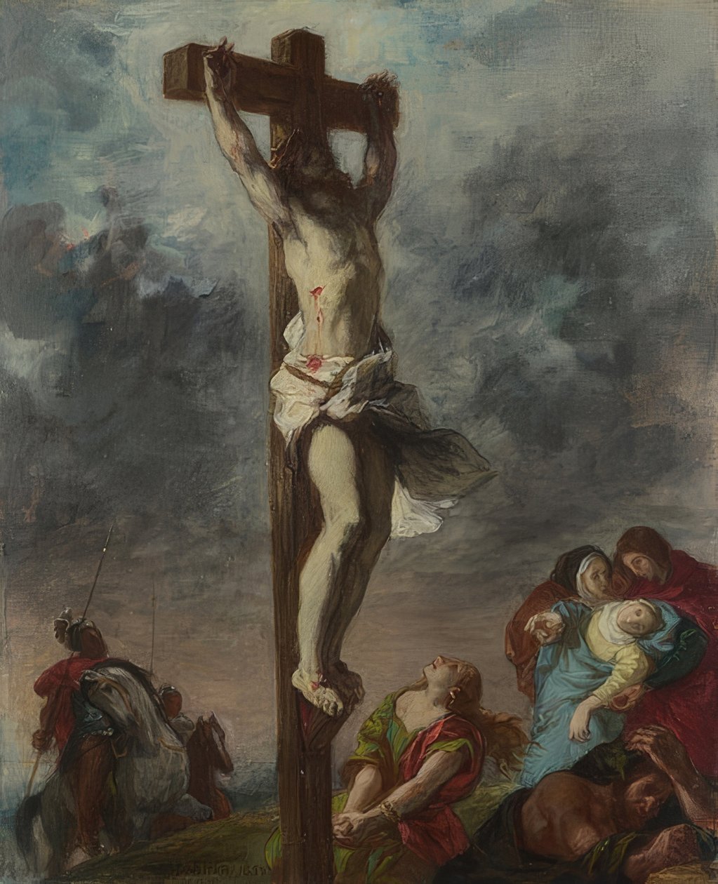 La Crucifixion. 1853 - Ferdinand Victor Eugene Delacroix