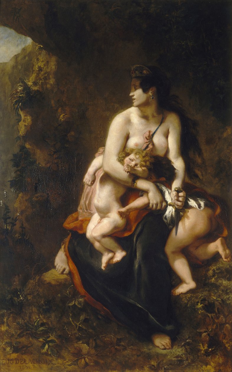 Médée furieuse - Ferdinand Victor Eugene Delacroix
