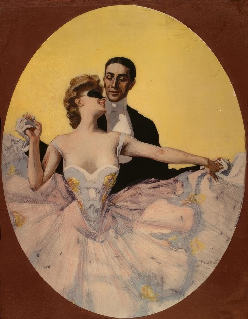 Couple dansant - Ferdinand von Reznicek