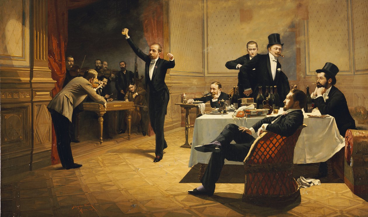 Le dîner, 1837 - Ferencz Paczka