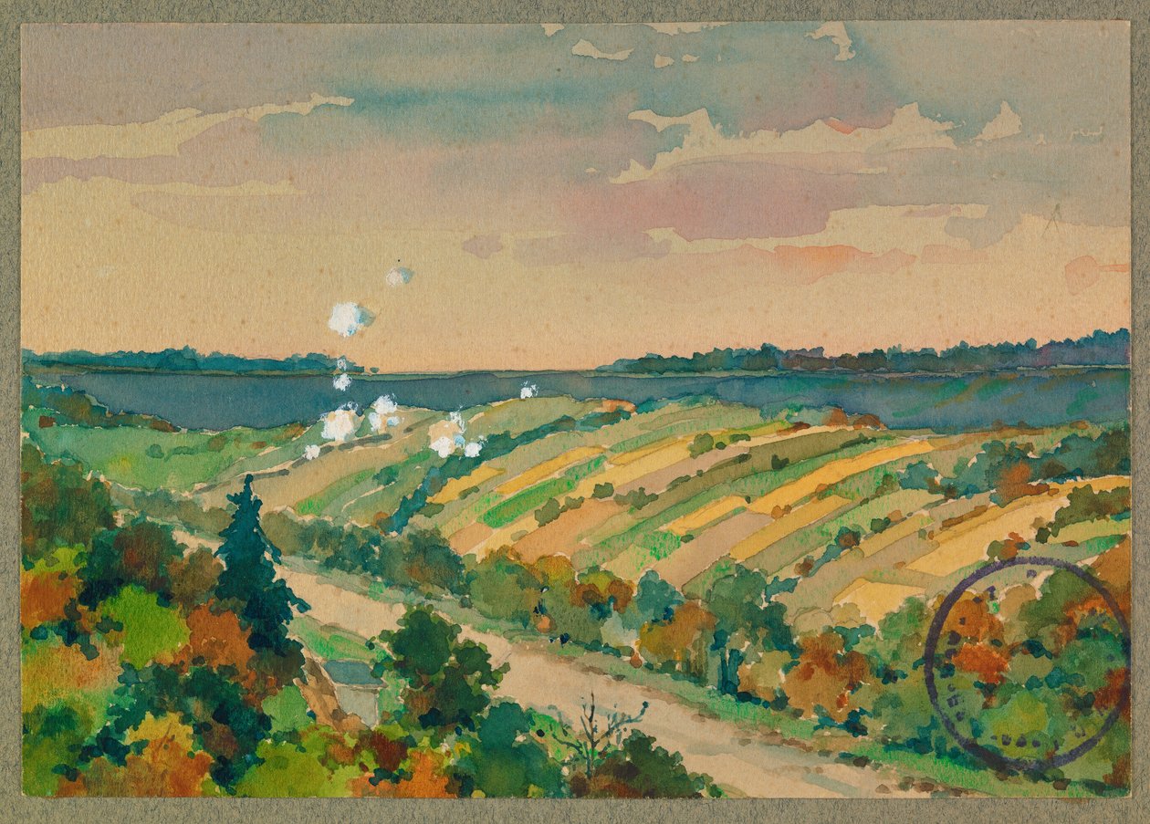 Bombardement des tranchées françaises à Vailly - Fernand Barbier