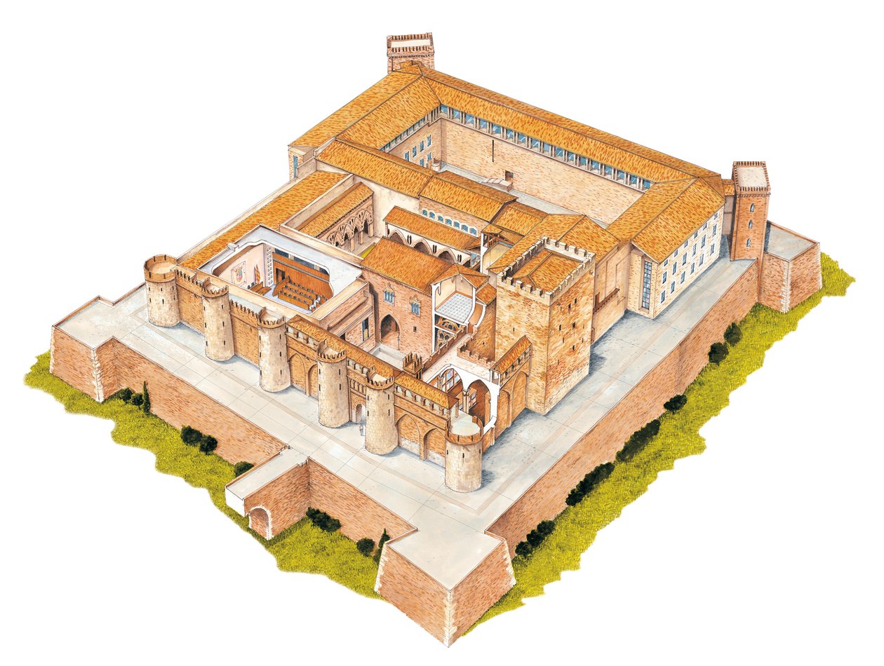 Aljaferia. Saragosse, Espagne. Palais islamique - Fernando Aznar Cenamor