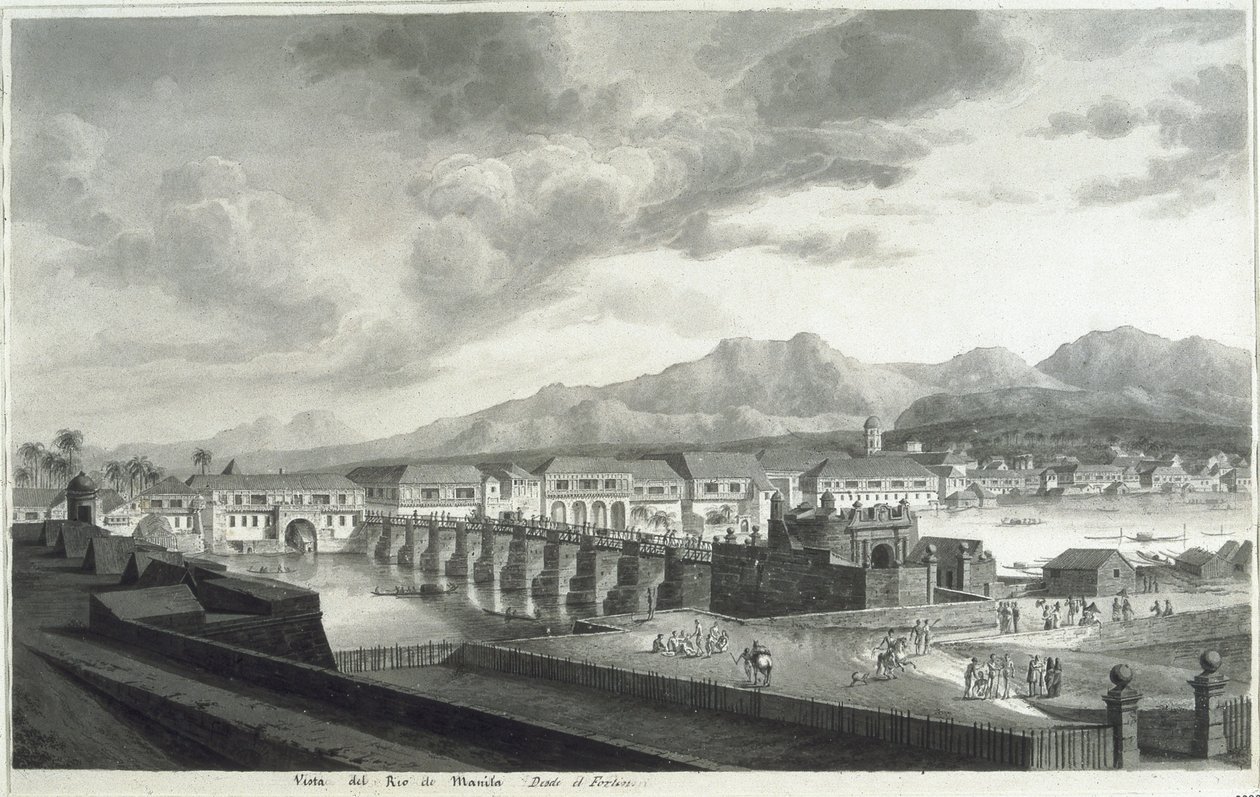 Vue du Fort Santiago à Manille - Fernando Brambila
