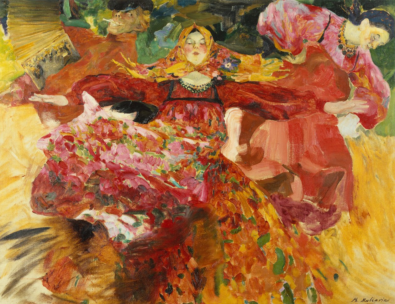 Une danse russe - Filipp Andreevich Maliavin