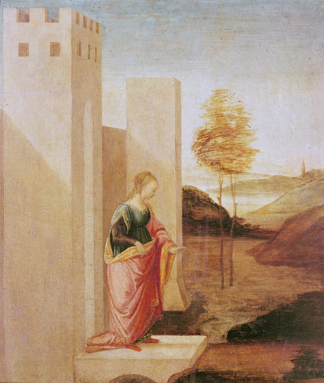 La reine Vashti quittant le palais royal - Filippino Lippi