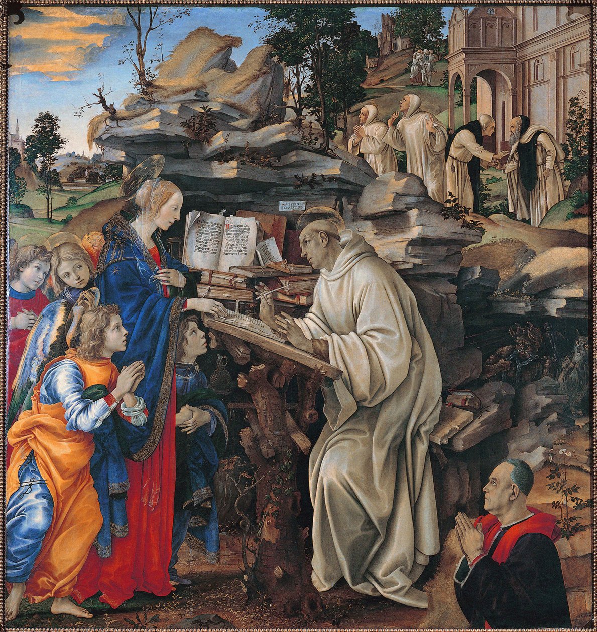 Apparition de la Vierge à saint Bernard - Filippino Lippi