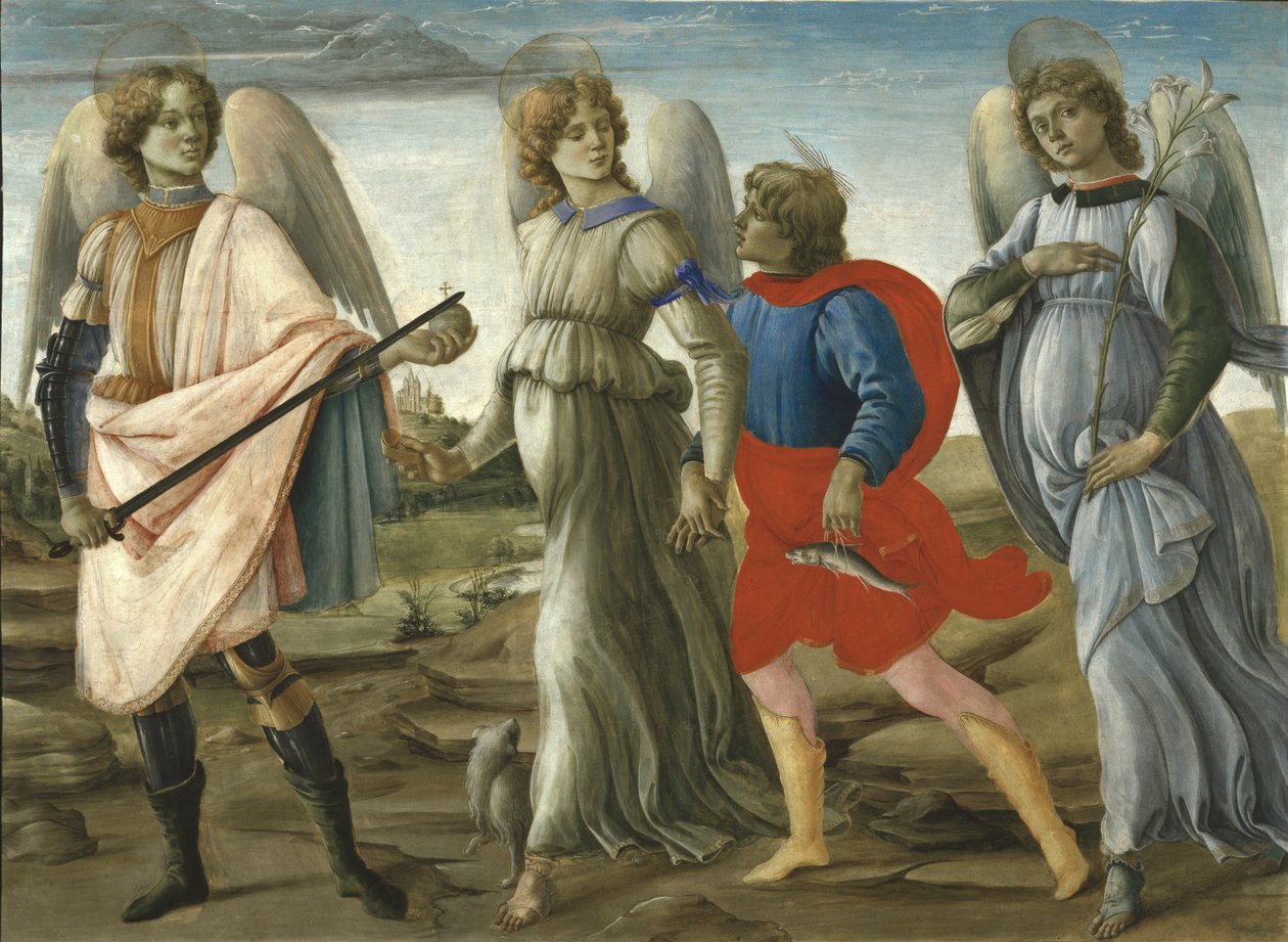 Trois archanges avec le jeune Tobie, 1477-78 - Filippino Lippi