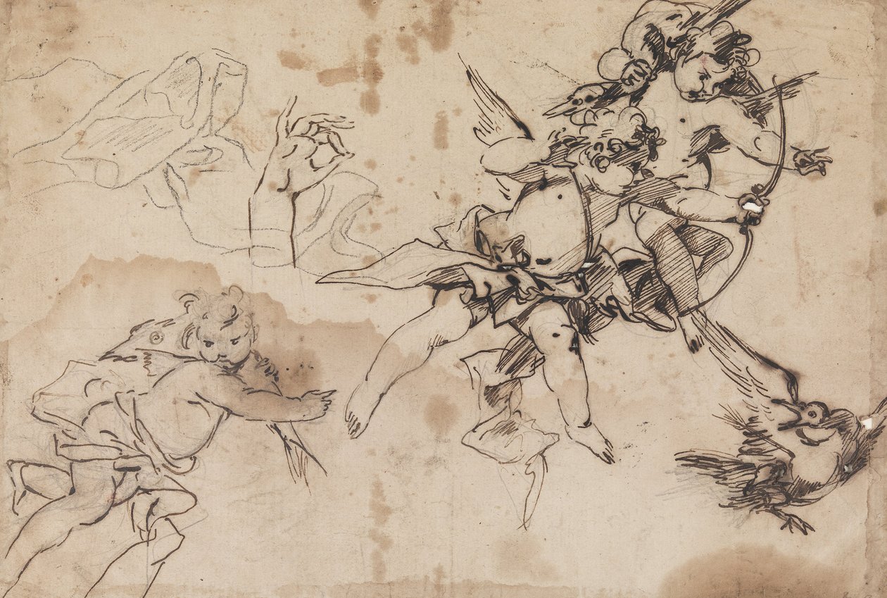 Trois putti - Filippo Falciatore