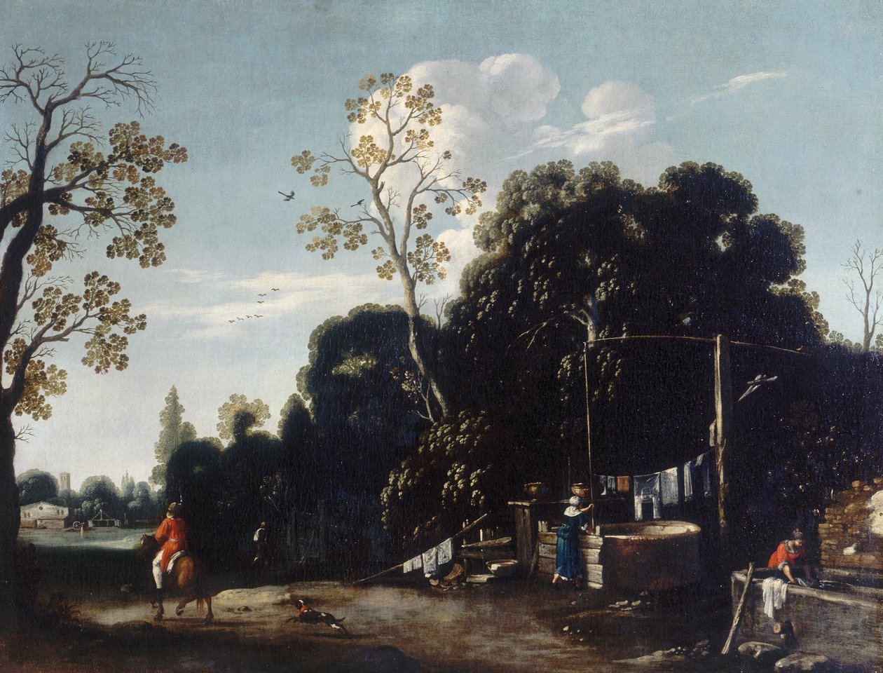 Paysage avec lavandières - Filippo Napoletano
