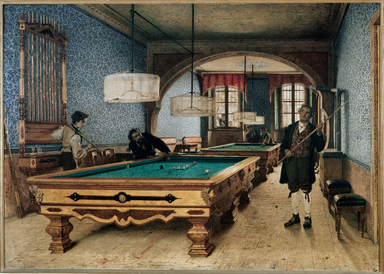 Le jeu de billard - Filippo Carcano