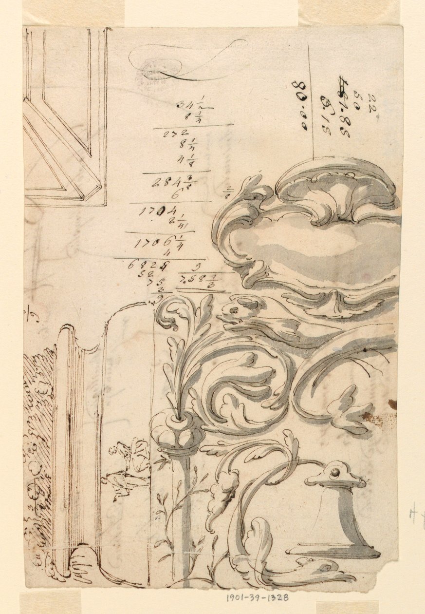 Dessin, esquisses, vers 1750 - Filippo Marchionni