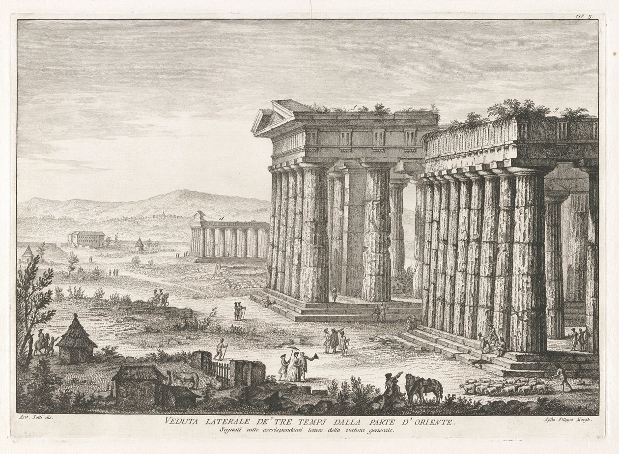 Vue latérale de - Filippo Morghen