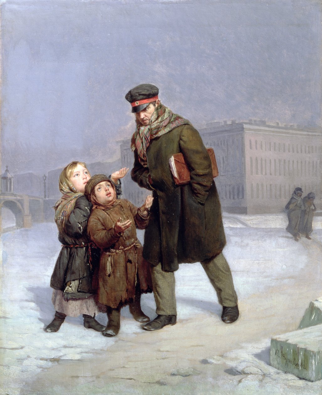 Enfants mendiants - Firs Sergeevich Zhuravlev