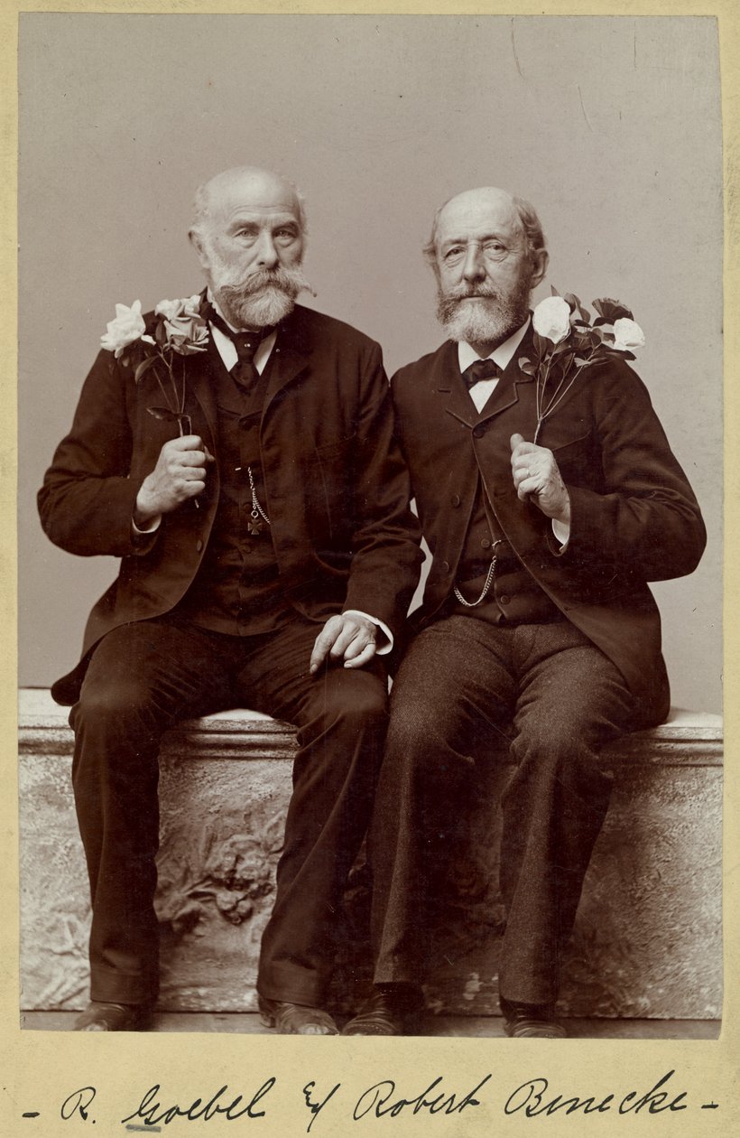 Rudolph Goebel (à gauche) et Robert Benecke, portrait du 60ème anniversaire - Fitz Guerin
