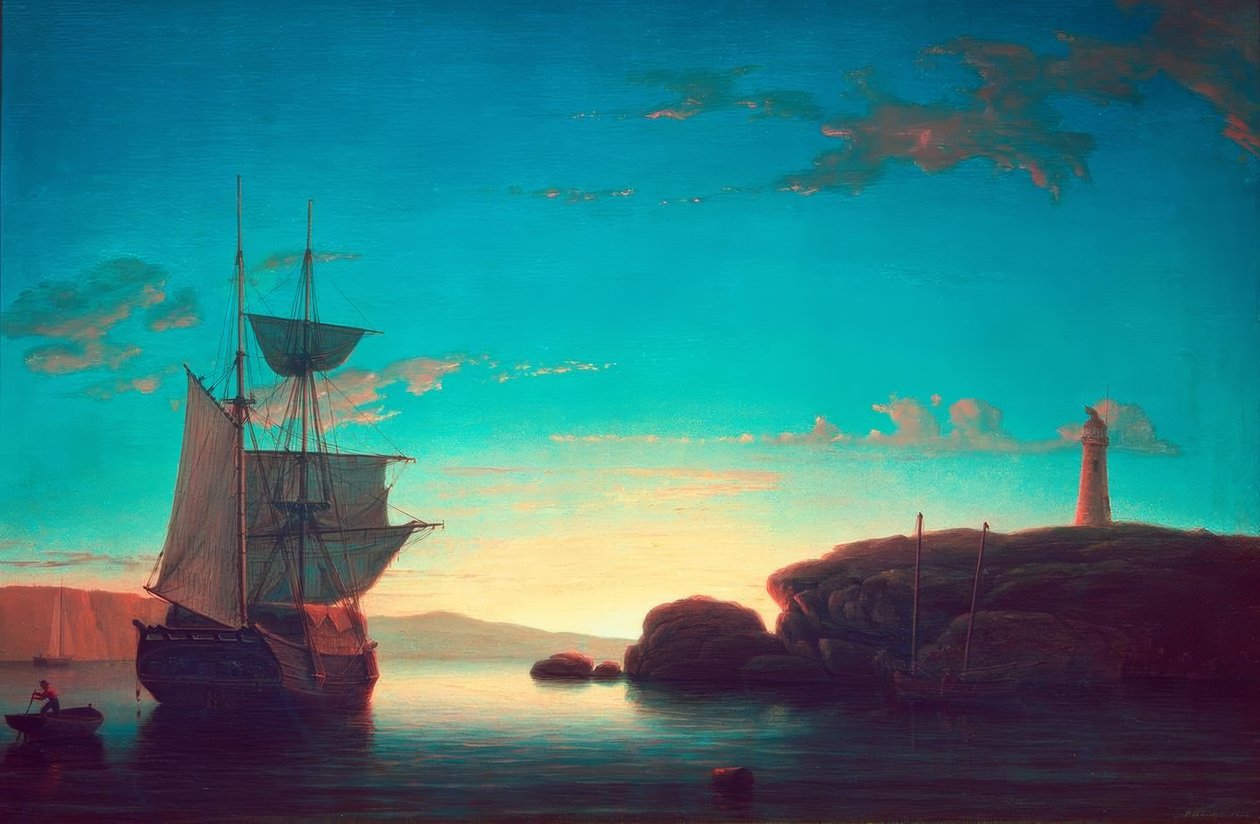 Phare à Camden, Maine - Fitz Henry Lane