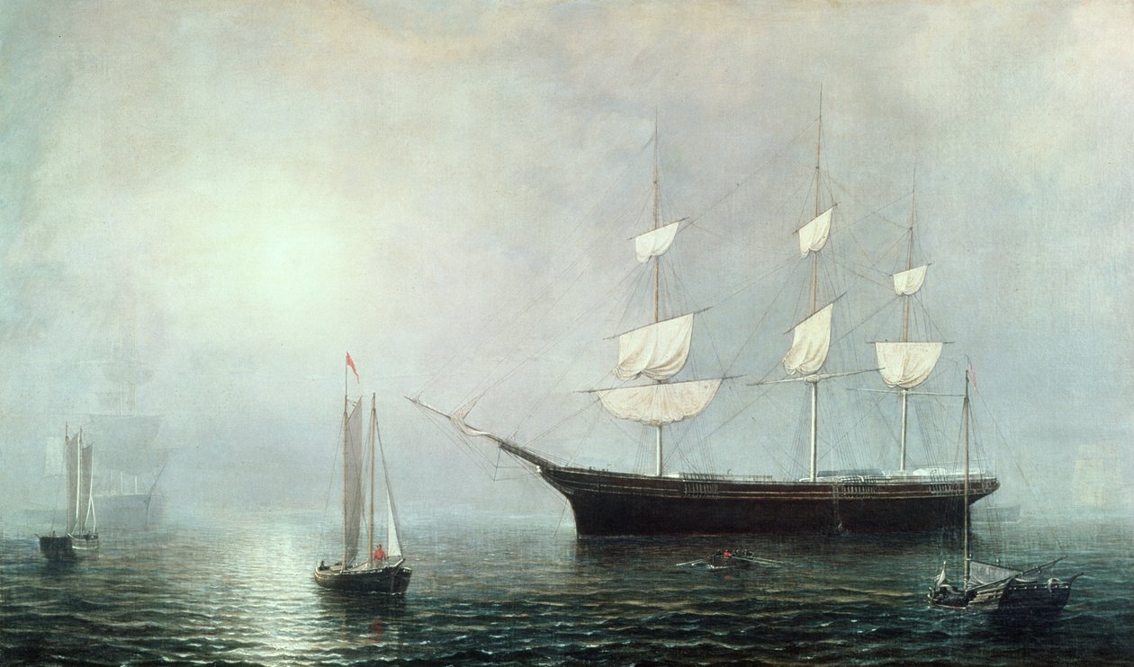 Ship Starlight, vers 1860 (huile sur toile) - Fitz Henry Lane