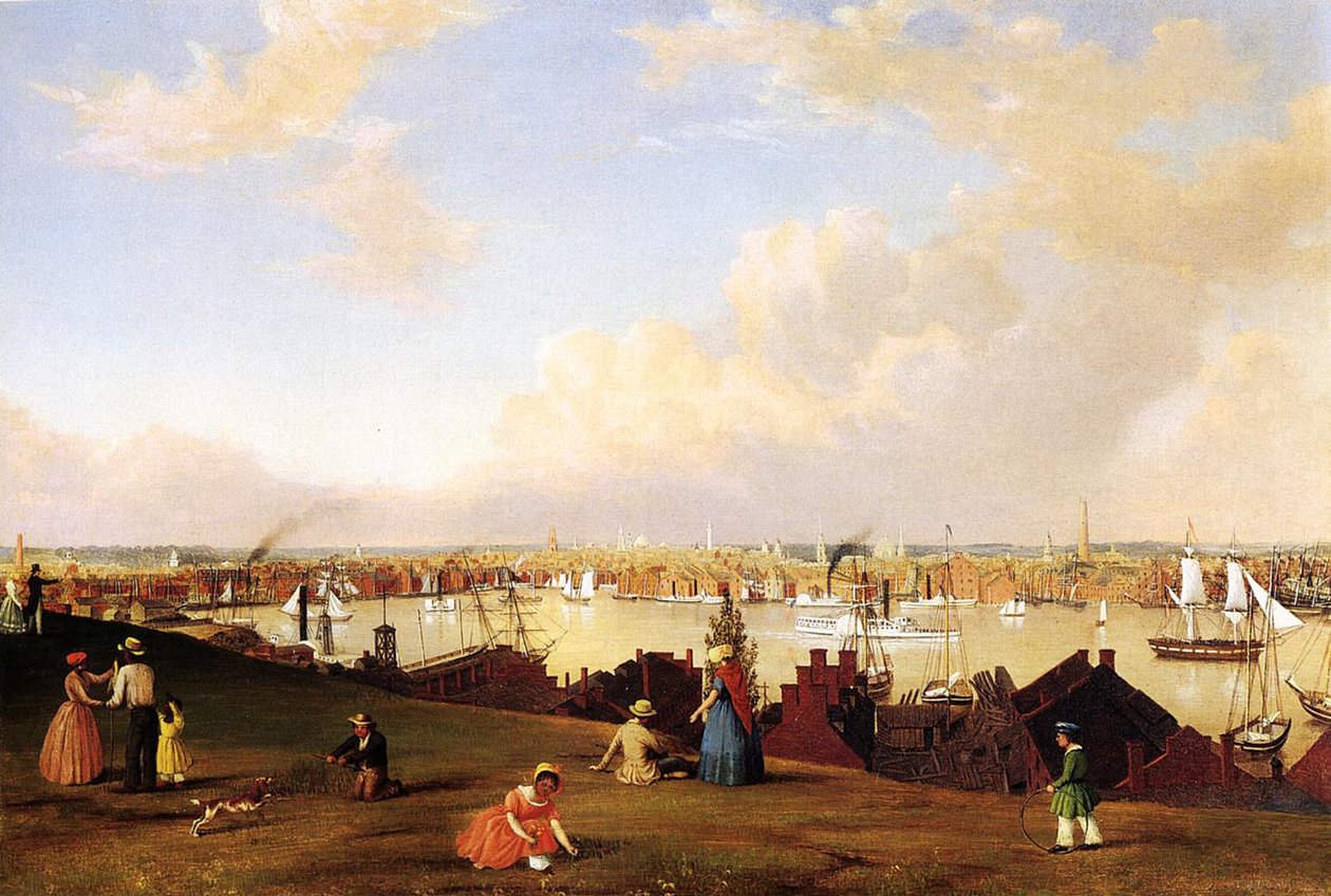 Vue de Baltimore, c.1850 - Fitz Henry Lane